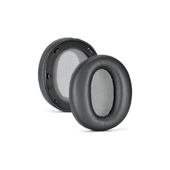 Cuscinetti auricolari di ricambio per Edifier W820NB, Memory foam and PU leather, Black, 1 paio