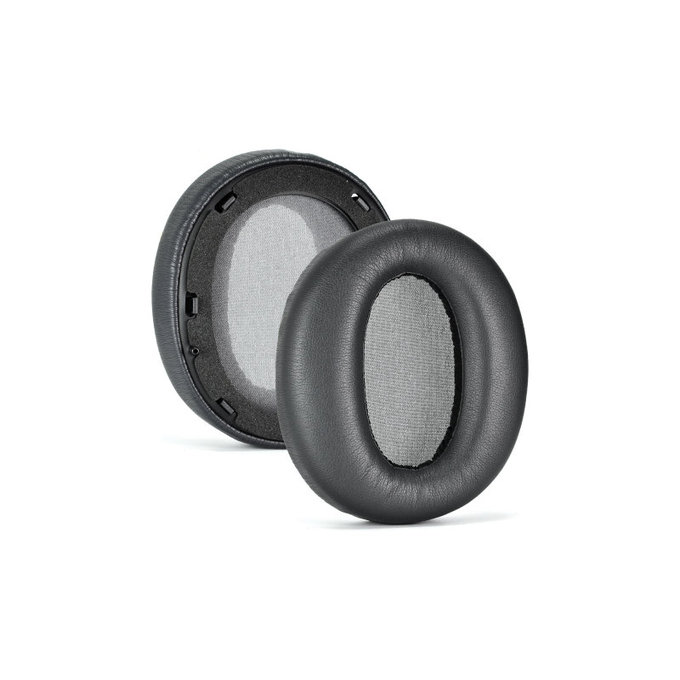 Cuscinetti auricolari di ricambio per Edifier W820NB, Memory foam and PU leather, Black, 1 paio