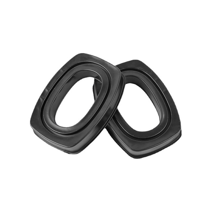 Cuscinetti auricolari di ricambio per Howard Leight Impact, Memory foam and Leather, Black, Cooling Gel, 1 paio