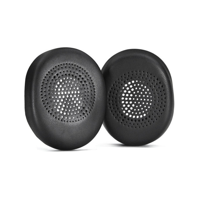 Cuscinetti auricolari di ricambio per Jabra Evolve2 30, Memory foam and PU leather, Black, 1 paio