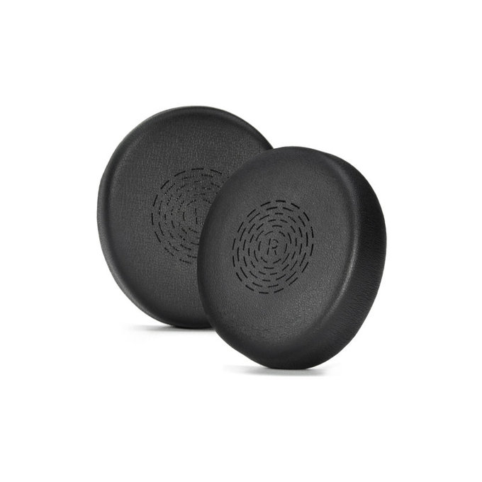 Cuscinetti auricolari di ricambio per Jabra Evolve2 50, 55, Memory foam and PU leather, Black, 1 paio