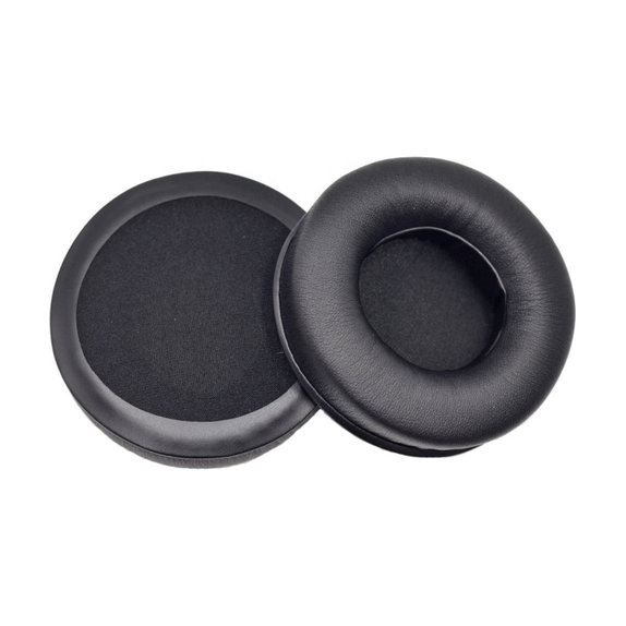 Cuscinetti auricolari di ricambio per JBL Synchros E50BT, Memory foam and PU leather, Black, 1 paio