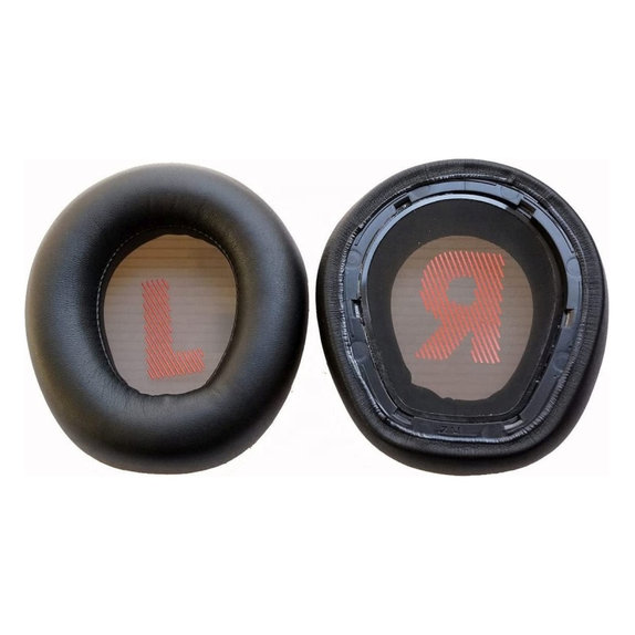 Cuscinetti auricolari di ricambio per JBL Quantum Q600, Memory foam and PU leather, Black, 1 paio