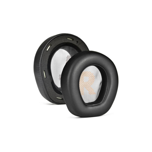 Cuscinetti auricolari di ricambio per JBL Quantum Q200, Q300, Memory foam and PU leather, Black, 1 paio