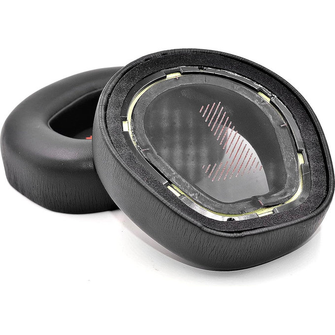 Cuscinetti auricolari di ricambio per JBL Quantum One, Memory foam and PU leather, Black, 1 paio