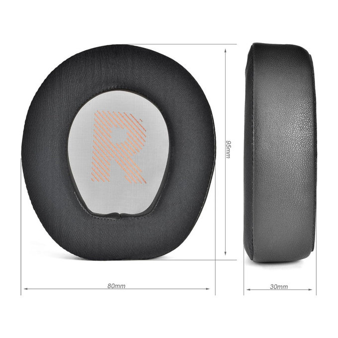 Cuscinetti auricolari di ricambio per JBL Quantum Q800, Memory foam, Black, Cooling Gel, 1 paio
