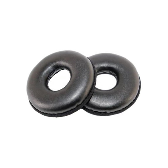 Cuscinetti auricolari di ricambio per Logitech H600, H390, H609, Memory foam and PU leather, Black, 1 paio