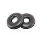 Cuscinetti auricolari di ricambio per Logitech H600, H390, H609, Memory foam and PU leather, Black, 1 paio