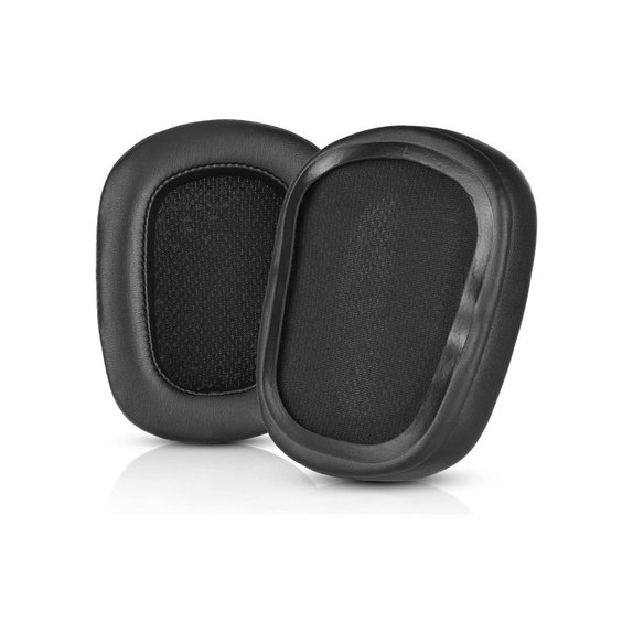 Cuscinetti auricolari di ricambio per Logitech G633 Artemis, G933 Artemis, Memory foam and Leather, Black, 1 paio