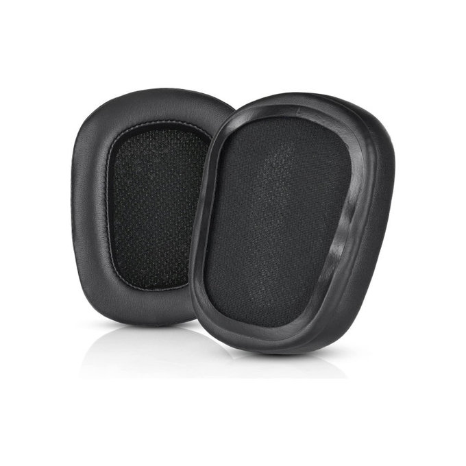 Cuscinetti auricolari di ricambio per Logitech G633 Artemis, G933 Artemis, Memory foam and Leather, Black, 1 paio