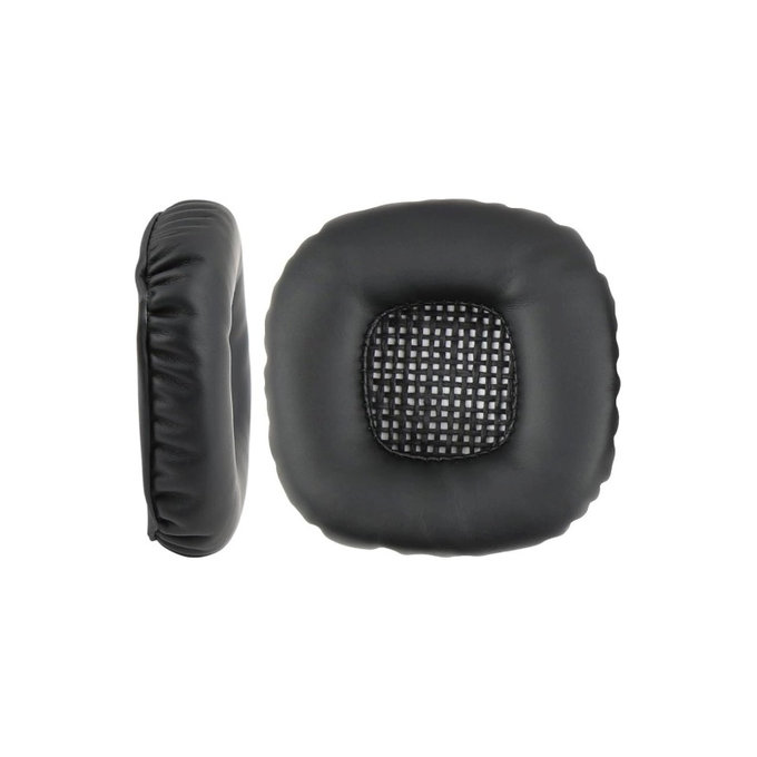 Cuscinetti auricolari di ricambio per Marshall Major V, Memory foam and Leather, Black, 1 paio