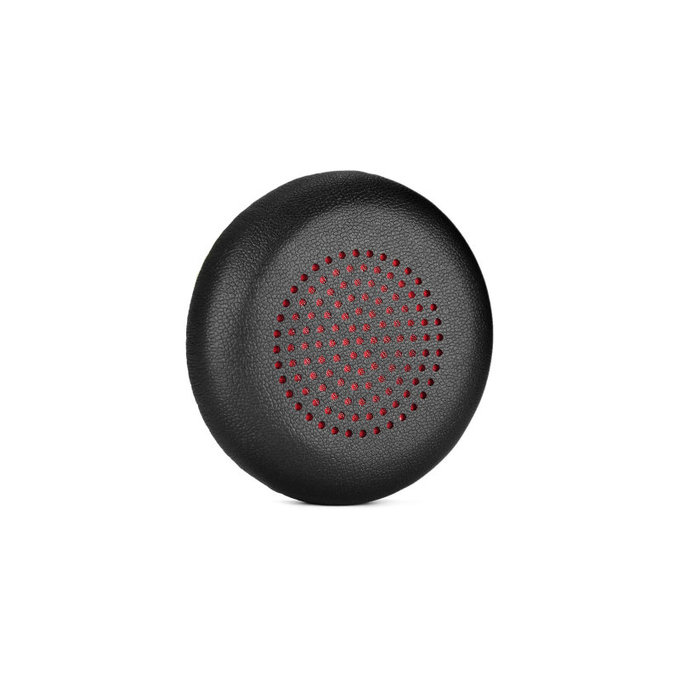 Cuscinetti auricolari di ricambio per Plantronics Voyager Focus UC, PU Leather, Black, 1 paio