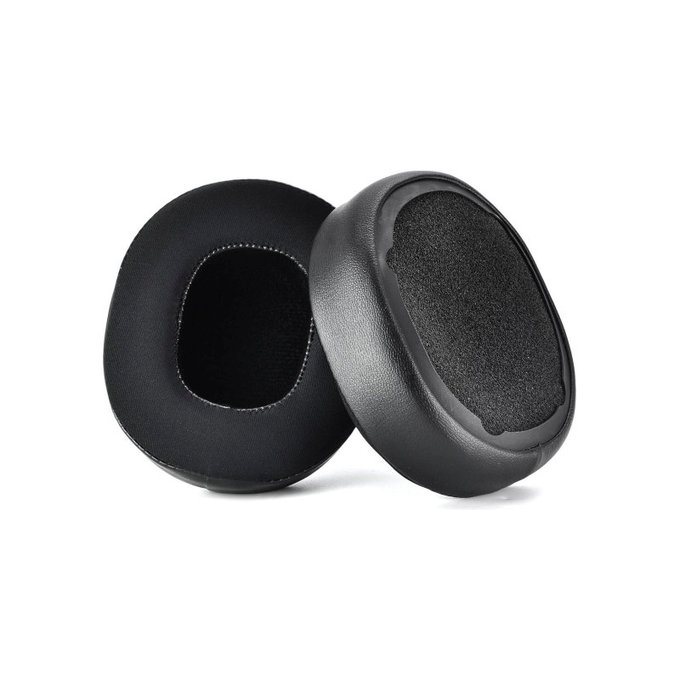 Cuscinetti auricolari di ricambio per Skullcandy Hesh 3.0, Crusher, Venue, Memory foam, Leather and Textile, Black, Cooling Gel, 1 paio