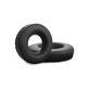 Cuscinetti auricolari di ricambio per Sennheiser HD25, SP 25-1 II, PC150, Memory foam and PU leather, Black, 1 paio