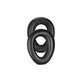 Cuscinetti auricolari di ricambio per Sennheiser PXC550, PX550, Memory foam and Leather, Black, 1 paio