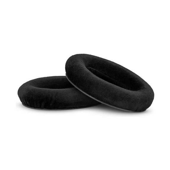 Cuscinetti auricolari di ricambio per Sennheiser HD545, HD600, HD650, Memory foam and Textile, Black, 1 paio