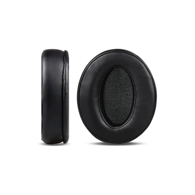 Cuscinetti auricolari di ricambio per Sennheiser HD4.50, HD450, Memory foam and Leather, Black, 1 paio