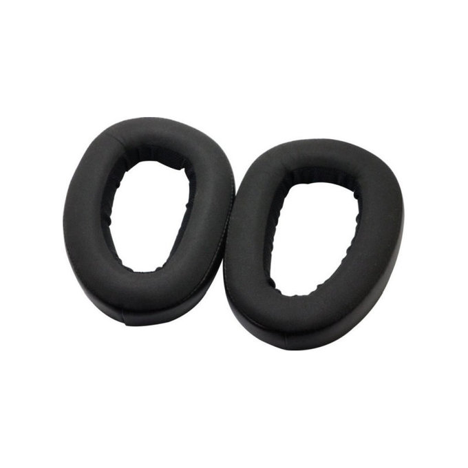 Cuscinetti auricolari di ricambio per Sennheiser GSP500, GSP600, Memory foam and PU leather, Black, 1 paio