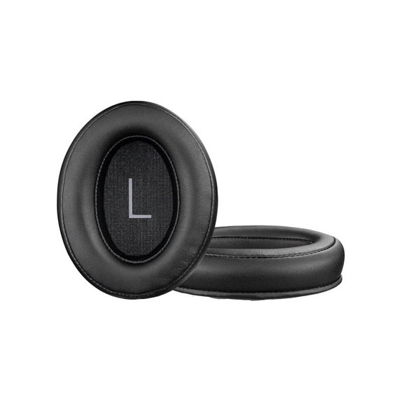 Cuscinetti auricolari di ricambio per Sennheiser Momentum 3.0, Memory foam and Leather, Black, 1 paio