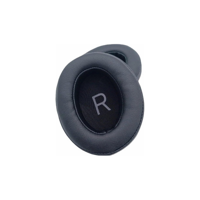 Cuscinetti auricolari di ricambio per Sennheiser Momentum 3.0, Memory foam and Leather, Black, 1 paio