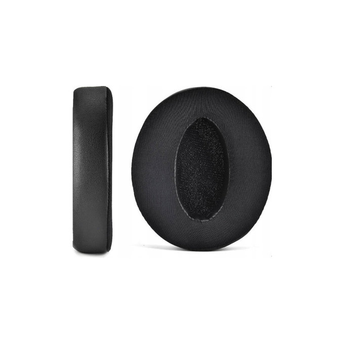 Cuscinetti auricolari di ricambio per Sennheiser HD4.50, Memory foam, Textile and Leather, Black, Cooling Gel, 1 paio