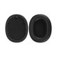 Cuscinetti auricolari di ricambio per Sony WH-1000XM5, Memory foam and Leather, Black, 1 paio
