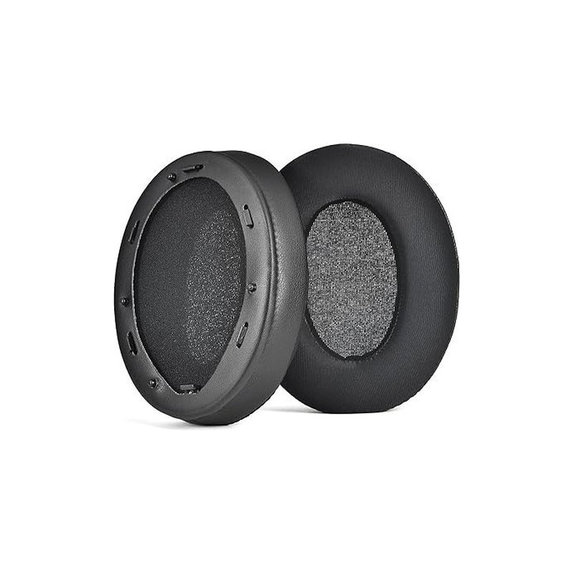 Cuscinetti auricolari di ricambio per Sony WH-1000XM3, Memory foam, Textile and Leather, Black, Cooling Gel, 1 paio