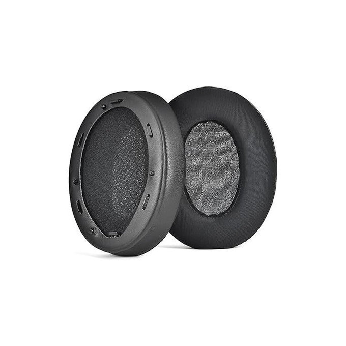 Cuscinetti auricolari di ricambio per Sony WH-1000XM3, Memory foam, Textile and Leather, Black, Cooling Gel, 1 paio