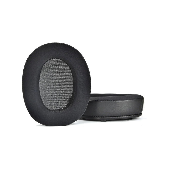 Cuscinetti auricolari di ricambio per Sony WH-XB910N, Memory foam, Textile and Leather, Black, Cooling Gel, 1 paio