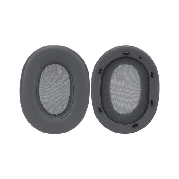 Cuscinetti auricolari di ricambio per Sony ULT Wear, Memory Foam and Leather, Black, 1 paio