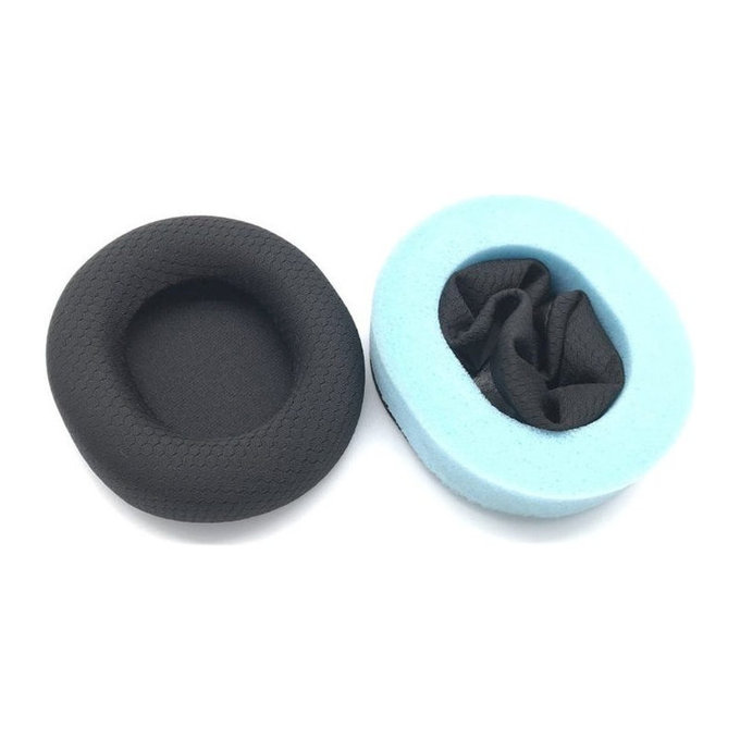 Cuscinetti auricolari di ricambio per Steelseriess Arctics 1, 3, 5, 7, 9 Pro, Memory foam and Textile, Black, 1 paio