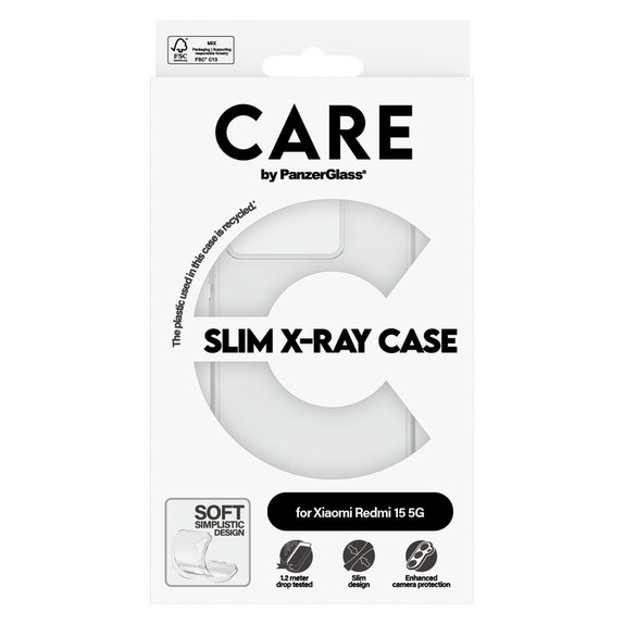 Custodia X-Ray per Xiaomi Redmi 15 5G, Trasparente, PanzerGlass