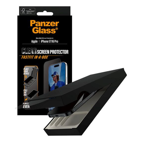 Vetro temperato UWF con applicatore per Samsung A17/A17 5G, trasparente, PanzerGlass
