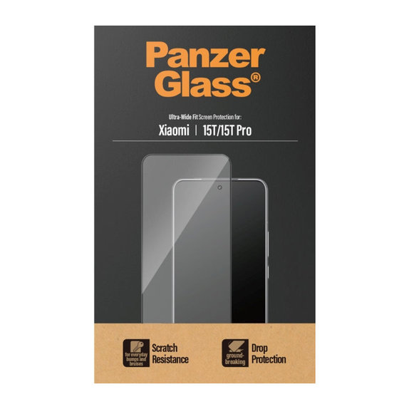 Vetro temperato UWF per Xiaomi 15T/15T Pro, Nero, PanzerGlass