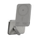 PowerBank wireless 5000 mAh, con supporto rotante 20 W, compatibile con MagSafe, Qi2/USB-C, Titanio, empower