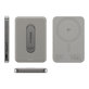 PowerBank wireless 5000 mAh, con supporto rotante 20 W, compatibile con MagSafe, Qi2/USB-C, Titanio, empower