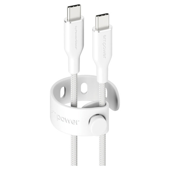 Cavo USB-C, 60 W, Racing, 1,2 m, Silver White, PanzerGlass