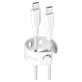 Cavo USB-C, 60 W, Racing, 1,2 m, Silver White, PanzerGlass