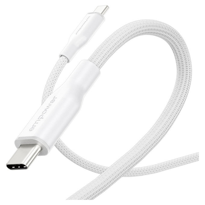 Cavo USB-C, 60 W, Racing, 1,2 m, Silver White, PanzerGlass
