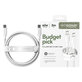 Cavo USB-C, 60 W, Racing, 2 m, Bianco argento, PanzerGlass