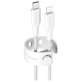 Cavo USB-C/Lightning, 60 W, Racing, 1, 2 m, Bianco argento, PanzerGlass
