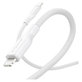 Cavo USB-C/Lightning, 60 W, Racing, 1, 2 m, Bianco argento, PanzerGlass