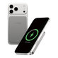 PowerBank wireless 10000 mAh, 20 W, compatibile con MagSafe, Qi2/USB-C, Titanio, empower