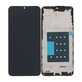 Schermo per Samsung A17 A176B, Black, Vetro touch con cornice