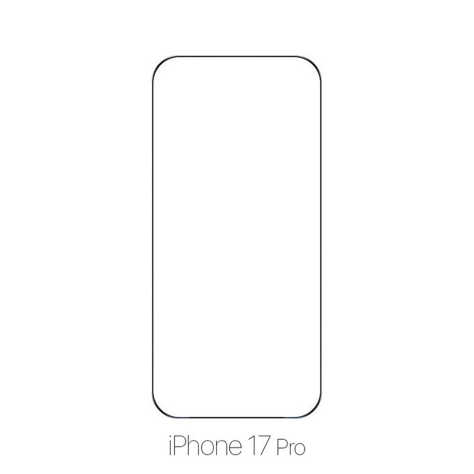 Vetro temperato FullCase per iPhone 17 Pro, FixPremium