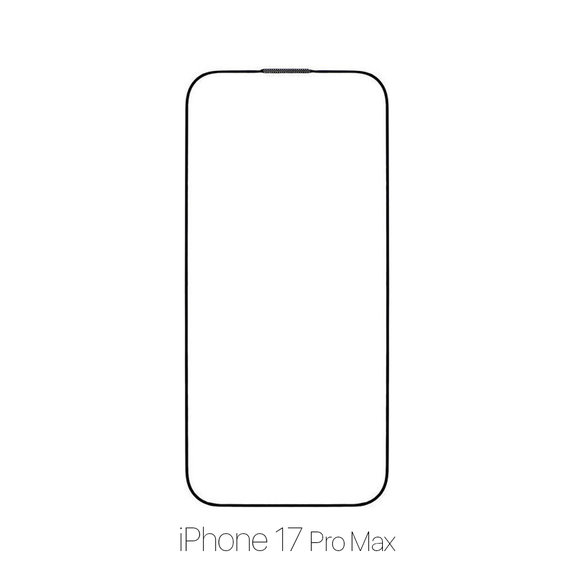 Vetro temperato FullCase per iPhone 17 Pro Max, FixPremium