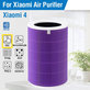 Filtro HEPA per Xiaomi Mi Mijia Air Purifier 4 (Anti-odor), Purple