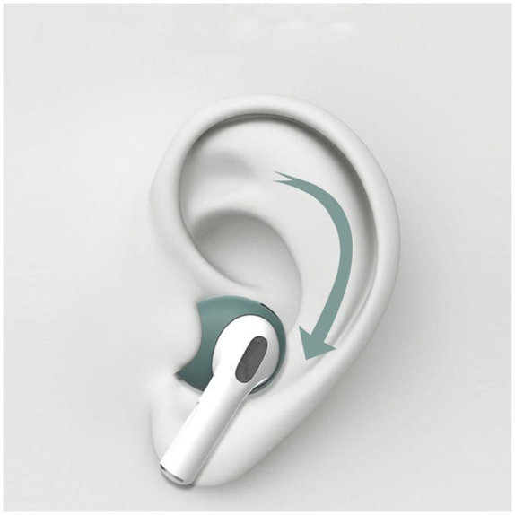 Gommini auricolari in silicone di ricambio per Apple AirPods 3, Black