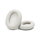 Cuscinetti auricolari di ricambio per Sony WH-1000XM6, Memory foam and PU leather, White, 1 paio