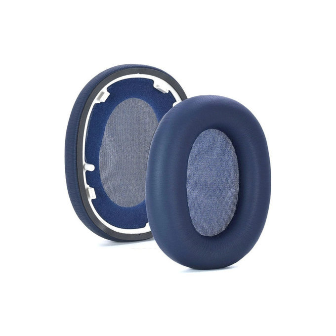 Cuscinetti auricolari di ricambio per Sony WH-1000XM6, Memory foam and PU leather, Blue, 1 paio
